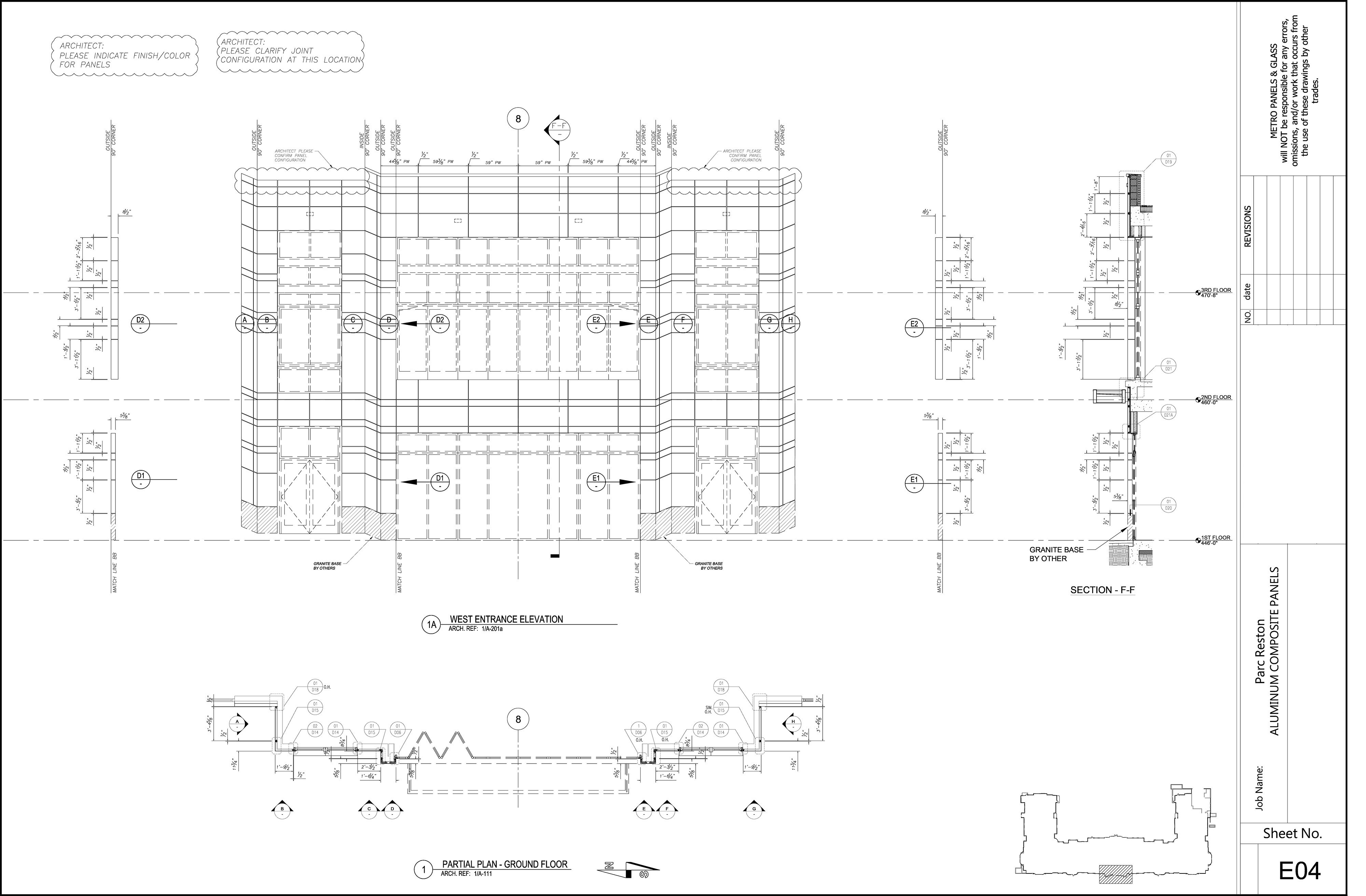Parc Center — Metal Panel System Elevation