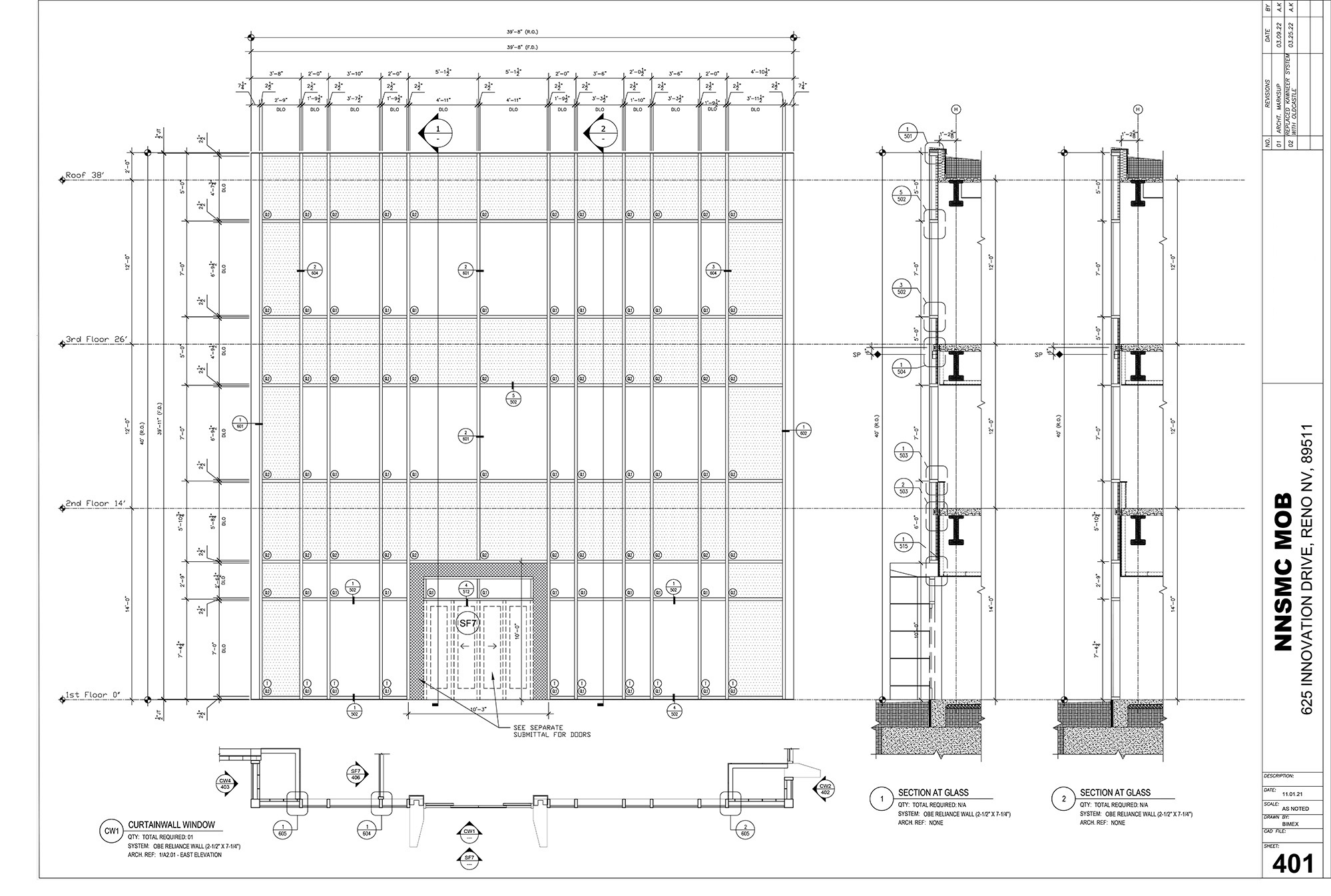 Sierra Medical Center — Frame Elevation