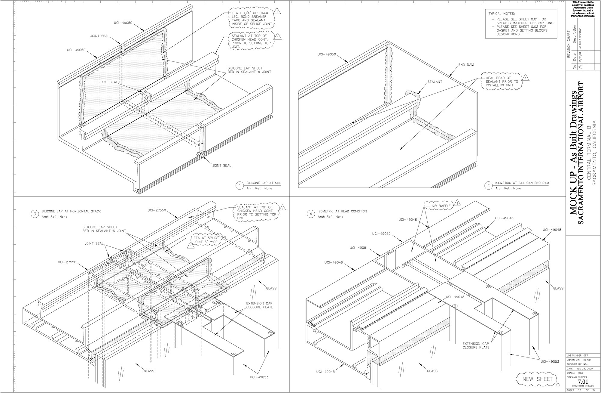 Isometric Sill Detail