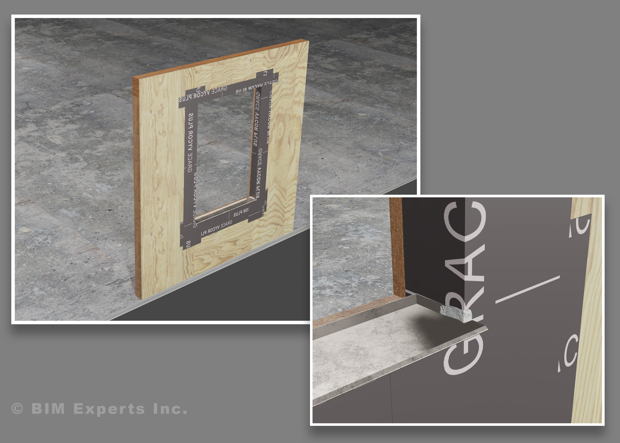 Window Installation Animation Stills