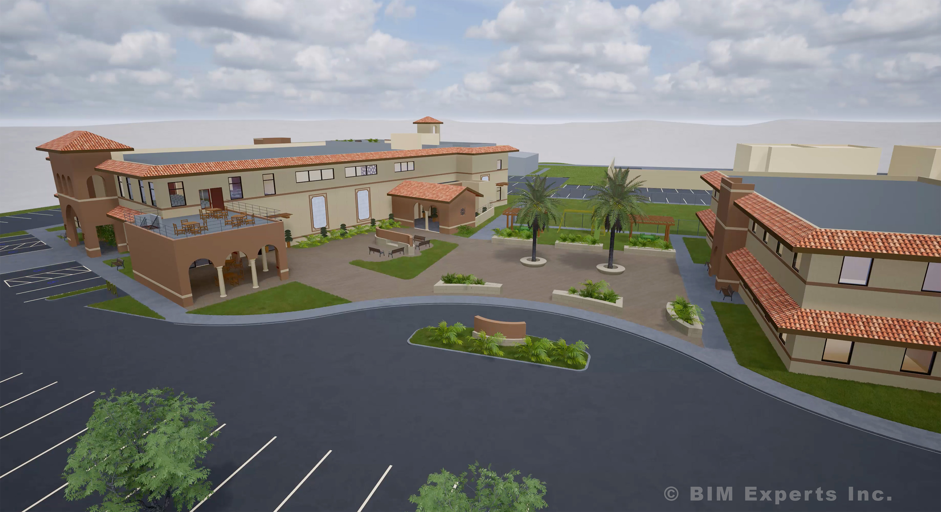 Community Center Revit Render