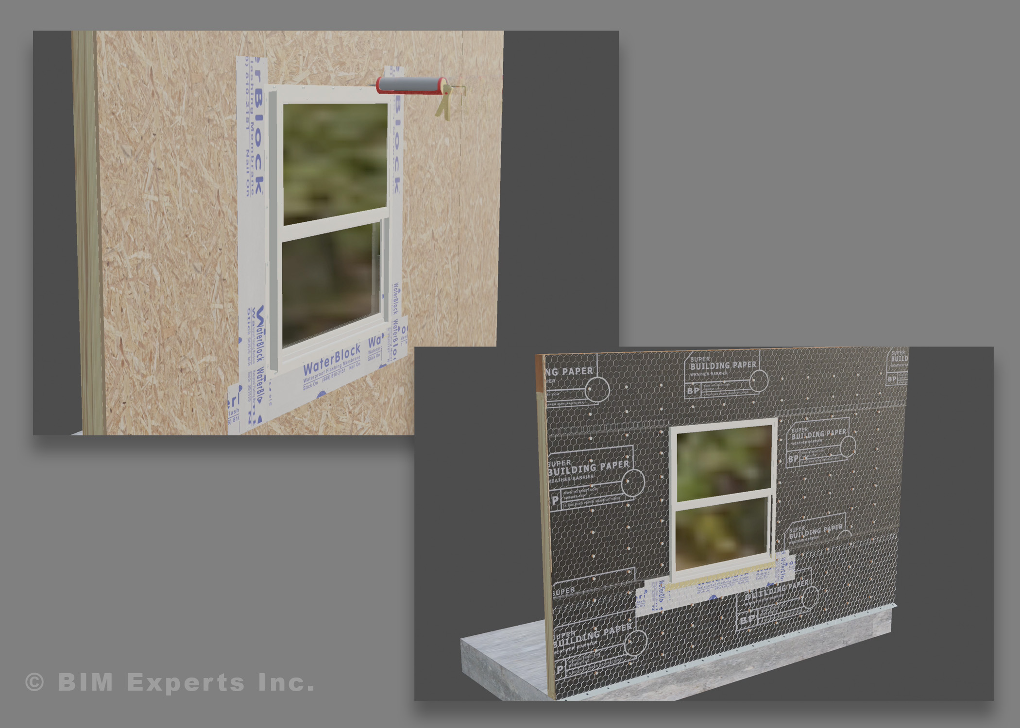 Window Installation Animation Stills